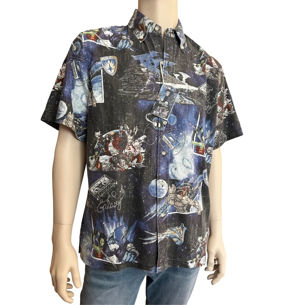 Reyn Spooner Hawaii Shirt Tiki Marvel Comics Guardians of the Galaxy Hawaiian - Picture 2 of 13
